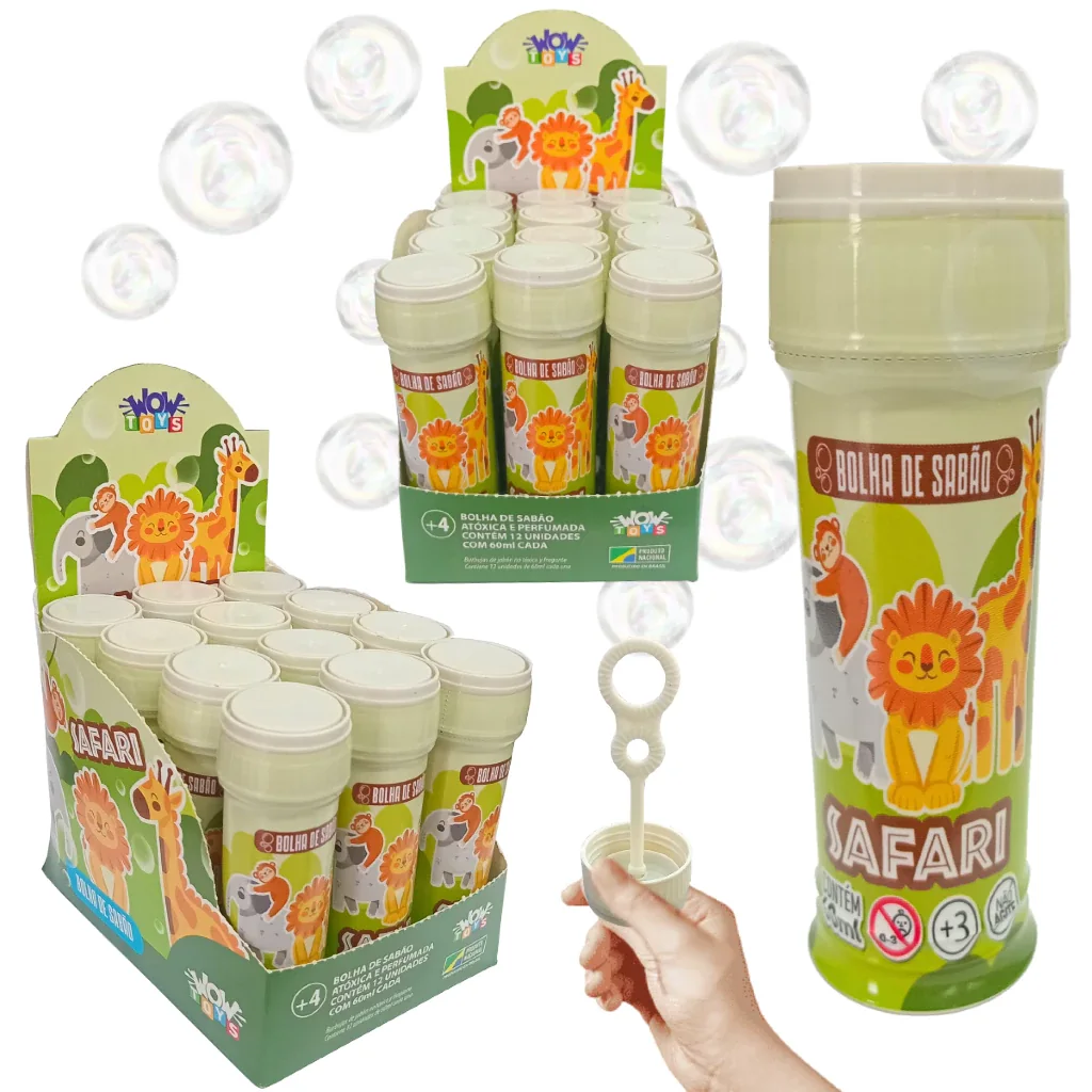 Bolinhas de sabão Safari