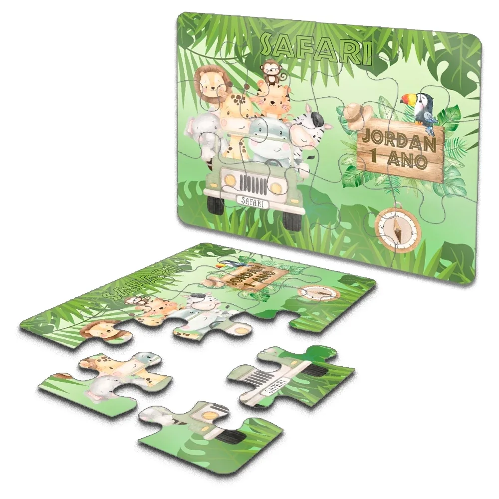 Quebra-cabeça Safari personalizado