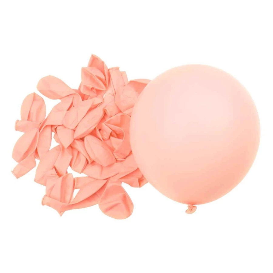Balões candy colors em laranja, lilás e verde